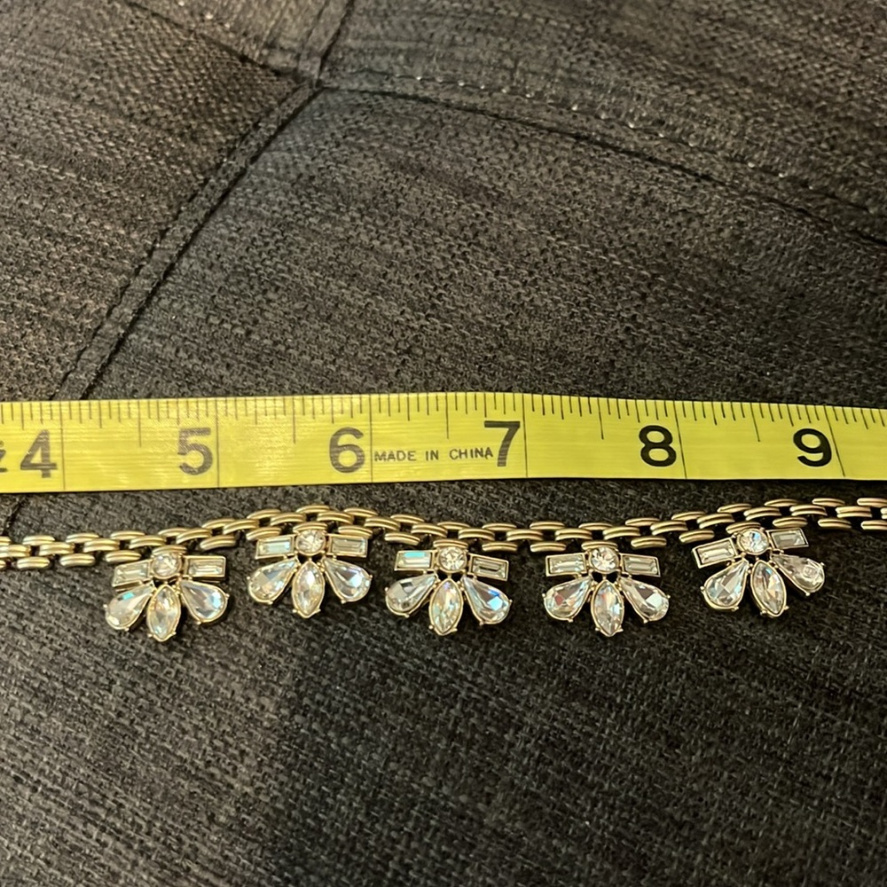Max & Zoe Gold and Crystal Bib Necklace - Picture 5 of 15